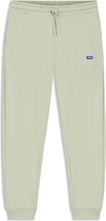 HUGO BOSS Cotton-terry sweatpants with logo patch