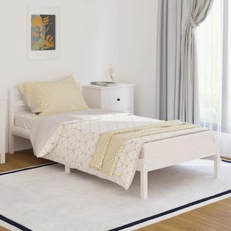 Berkfield Home Day Bed Solid Wood Pine 90x200 cm White