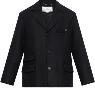 Victoria Beckham Blazer con orlo a taglio vivo - Nero