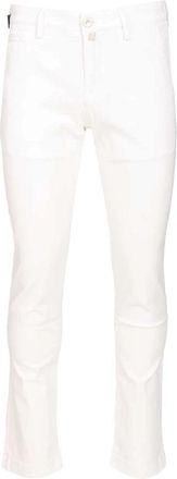 Jacob Cohen Bobby Slim Chino Pants - Heren - Slim Fit Broeken - Wit - W32 - Katoen - Broeken