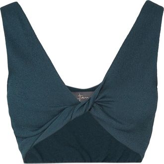 Cortana Fiona Bralette Crop Top - Dames - Tops zonder mouwen - Blauw - S - Tops