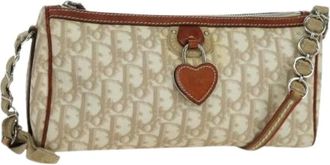 Dior Pre-owned Shoulder Bags, female, Beige, Size: ONE SIZE Pre-owned Vintage Shoulder Bag