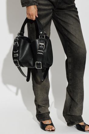 Diesel Leather Bag D-ONE TOPHANDLE S, Womens, Black