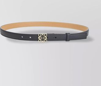 Loewe 2cm leather belt gold buckle