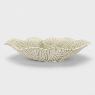 Mauro Ferretti Centro De Mesa Decorativo De Poliresina Sand Petal Silhouette
