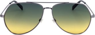 Levi's Unisex Silver Tone Pilot Sunglasses LV-1012/S