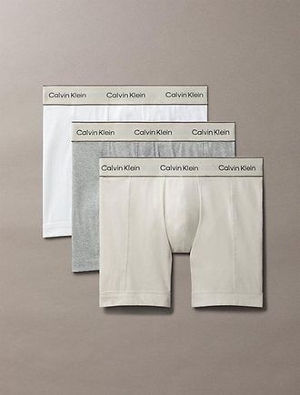 Calvin Klein 3 Pack Boxer Briefs - Heritage Cotton Stretch