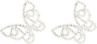 8 by YOOX RHINESTONES BUTTERFLY EARRINGS