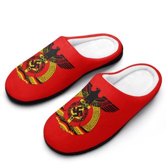 Generic Coat Of Arms Of Germany Funny Mens Slippers Cotton Warm House Shoes Memory Foam Sandals Print Size 7-14