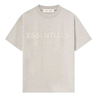 Fear of God Kids Classic Crewneck T-Shirt Heather Stone 785SP251352K