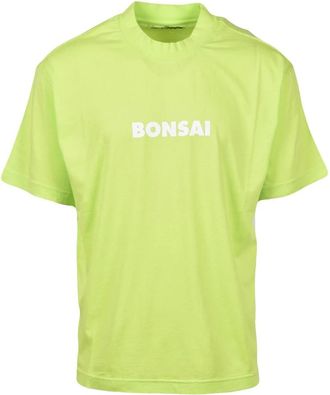 BONSAI Tshirt - Heren - T-shirts - Groen - S - Katoen - Tops