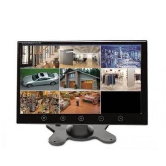 Trade Shop Trade Shop - Monitor Lcd 10.1 Pollici Auto Pulsanti A Sfioramento Telecomando 2 Ingressi Av
