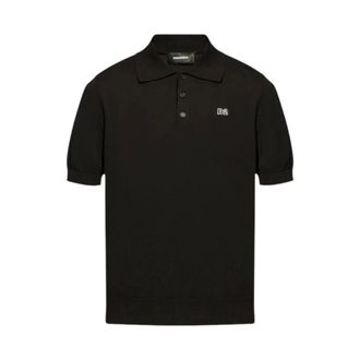 Dsquared2 Polo Shirts, male, Black, XL, Cotton Polo Shirt