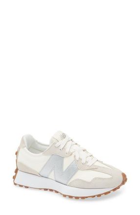 New Balance 327 Sneaker in Angora/Silver Metallic at Nordstrom, Size 8