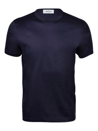 Gran Sasso Katoenen T-shirt met ronde hals - Blauw
