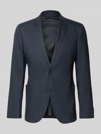s.Oliver Black Label Regular Fit Anzugsakko aus Leinen-Mix in Dunkelblau, Gr&ouml;&szlig;e 102
