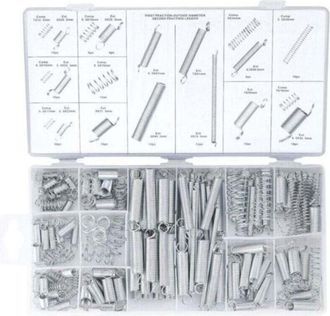 OEM Kit Combinado De 200 Piezas: Resortes De Tensi&oacute;n, Resortes Oscilantes, Resortes De Compresi&oacute;n De Acero Inoxidable, Resortes De Acero (con Caja)