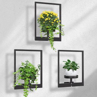 Gabrielle Soporte Para Plantas De Interior De 3 Piezas Con Tornillos, Estante Met&aacute;lico Para Plantas, Soporte De Pared Para Plantas, Soportes Para Macetas Para E
