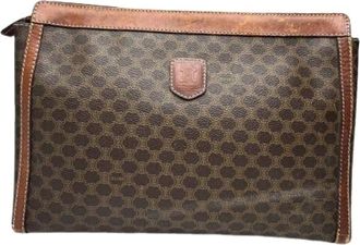 Celine Pre-owned Clutches, female, Brown, Size: ONE SIZE Pre-owned Leather Clutch