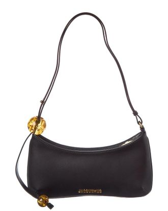 Jacquemus Bisou Perle Leather Hobo Bag