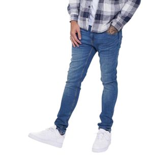 Firetrap Heren Denim Skinny Jeans (Middenblauw)