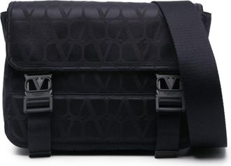 Valentino Garavani Toile Iconographe shoulder bag - men - CALFSKIN/Cotton/Polyester - One Size - Blue