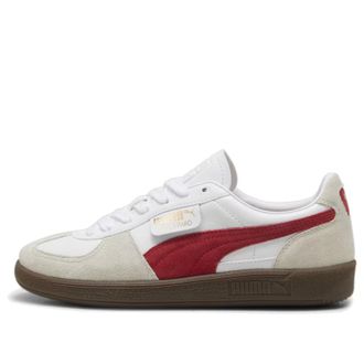 Puma Puma Palermo Leather White Club Red 396464-05