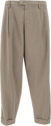 Dondup Mel Broeken - Heren - Straight fit broeken - Grijs - W34 - Katoen - Broeken