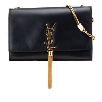 Saint Laurent Pre-owned Saint Laurent Medium Smooth Calfskin Classic Monogram Kate Tassel Crossbody Ladies LND326078 1213