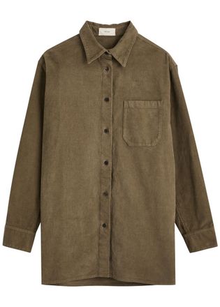 The Row The Row Idro Corduroy Shirt - Khaki - XS (UK6 /xs)
