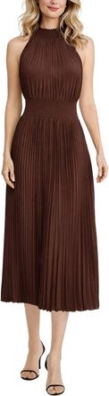 Marina Rossini Pleated Midi Dress