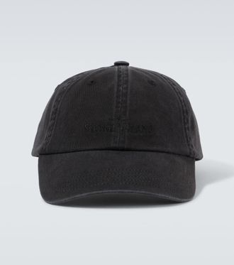 Stone Island Logo cotton baseball cap