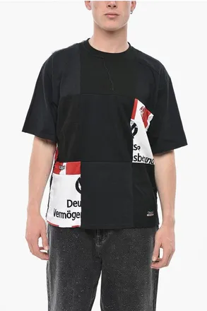 Children of the discordance Patchwork Cotton Crewneck T-Shirt size One Size