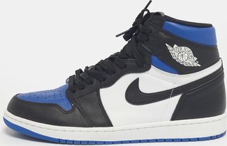 Air Jordan s Multicolor Leather Jordan 1 Retro High Royal Toe Sneakers