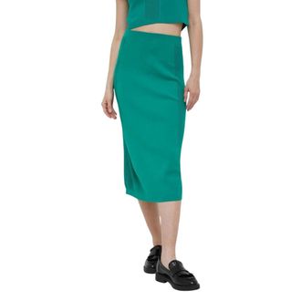Benetton Mujer, Faldas, Verde, Talla: S