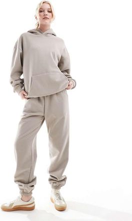 South Beach Joggers color pietra con fondo elasticizzato-Neutro