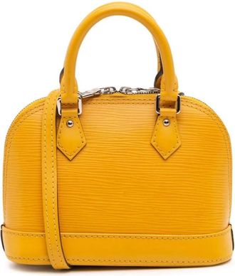 Louis Vuitton Pre-owned Handbags, female, Yellow, Size: ONE SIZE Pre-owned Structured Leather Handbag