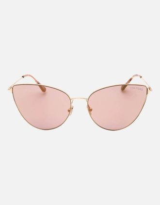 Tom Ford Womens Tom Ford Ft1005 28Z Anais 02 Rose Gold Sunglasses - Size: ONE size