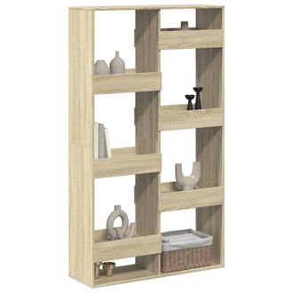 Berkfield Home Room Divider Sonoma Oak 100x33x175 cm Engineered Wood in Light Brown | Size: 100 x 33 x 175 cm