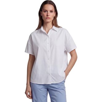 Lords of Harlech Womens Suzy Short Sleeve Shirt in White at Nordstrom, Size X-Large