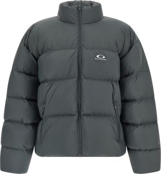 Balenciaga Grey Quilted Logo Jackets