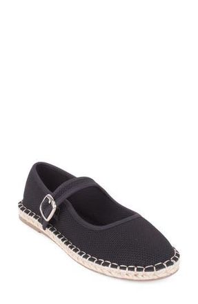 Elie Tahari Willow Esapdrille Mary Jane Flat in Black at Nordstrom Rack, Size 6.5