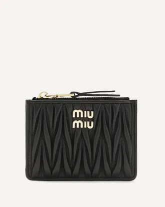 Miu Miu Leather Wallet with logo Female UNI