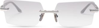 Dita Eyewear Eymori Rimless Rectangular Sunglasses with Sleek Metal Accents