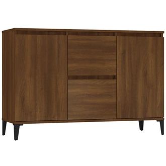 vidaXL Credenza Rovere Marrone 102x35x70 cm in Legno Ingegnerizzato - Vidaxl