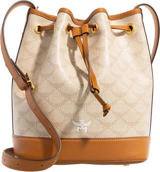 MCM Bucket Bags - Himmel Lts Drawstring Med I9, One Size - beige - Bucket Bags for ladies