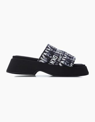 DKNY Womens Idris Skyline Sandals - Black - Size: 7.5
