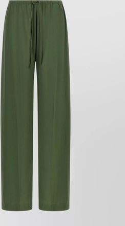 Dries Van Noten cinched waist wide leg trousers