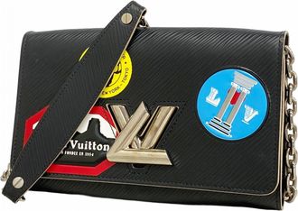 Louis Vuitton Noir Chain/Shoulder Wallet (Pre-Owned)