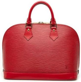 Louis Vuitton Pre-owned Alma PM - Dames - Vintage Handtas - Rood - ONE Size - Leer - Vintage